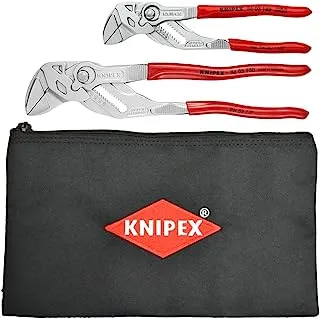2 Pc Pliers Wrench Set w/Keeper Pouch