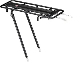 Schwinn Rear Bike Cargo Rack, Durable Rack Holds 26 lbs, Fits Most Adult Bikes 24-29-Inch Wheels, Bikes with Center, Side, or No Mounting Points, Bicycle Accessories