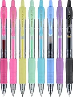Pilot G2 Premium Gel Ink Pens, Fine Point, Assorted Colors, 8 Count (16676)