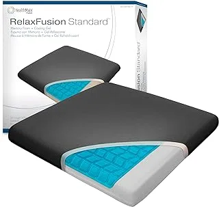Wagan IN9111 Relax Fusion Standard Memory Foam and Gel Seat Cushion