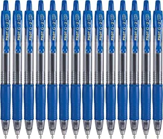 Pilot, G2 Premium Gel Roller Pens, Bold Point 1 mm, Pack of 14, Blue