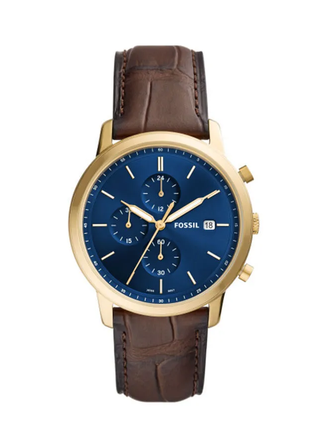 FOSSIL Men's Analog Round Shape Leather Wrist Watch FS5942 42 mm