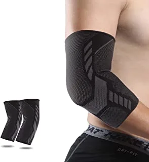 1 pair Elbow Compression Sleeve，Elbow Brace for Tendonitis and Tennis Elbow,Bursitis, Weightlifting