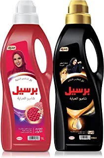 Persil Colored Abaya Shampoo Liquid Laundry Detergent, For Color Renewal And Protection, 1L + Persil 2In1 Abaya Shampoo, French Perfume, 900 ml
