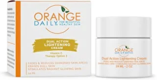 OrangeDaily Vitamin C Dual Action Face Moisturizing Whitening Cream with Lactic Acid, 2 Ounce