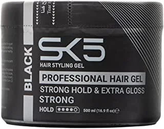 500 ML Strong Hair Styling Gel Black SK5