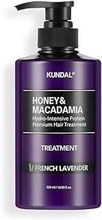 Kundal Honey and Macadamia Hydro-Intensive Protein Premium Hair Treatment French Lavender, 500ml