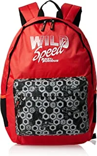 Universal Fast and Furious Wild Speed Teens Backpack, 16-Inch Size