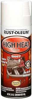 Rust-Oleum Automotive 254858 12-Ounce 2000 Degrees High Heat Spray, Flat White