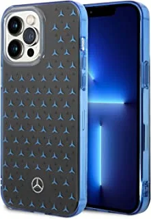 CG MOBILE Mercedes-Benz Double Layer PC/TPU Case With Large Star Pattern For iPhone 14 Pro Max - Black/Blue