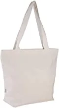 PSA Fashion 100% Cotton 12oz Canvas Heavy Duty Extra Large Grocery Bag Beach Tote Shopping Bag White Tote 1 pcs