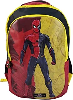 Marvel Spiderman Backpack, 18-Inch Size, Red/Black