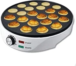Refura 22 Piece Mini Pancake Maker 1000W | Non Stick Surface | Overheat Protection | RE-909