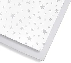 2 Pack Cot & Cot Bed Fitted Sheets 140 x 70cm – Star Design – Light, Breathable & Luxurious Jersey Cotton Made To Last & Designed To Fit Cot & Cot Beds