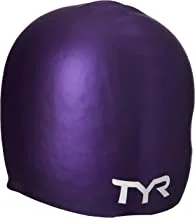 TYR Adult Long Hair Wrinkle-Free Silicone Swim Cap