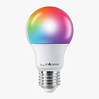 Rafeed LED Smart Wi-Fi Bulb، 9W، RGB + Warm White، Dimmable، Work with Google Home، ALexa