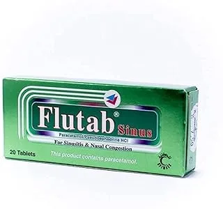 FLUTAB SINUS for sinusitis & nasal congestion 20tab