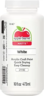 Apple Barrel Acrylic Paint in Assorted Colors (16 Ounce), 21119 White
