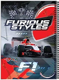 Furious Styles A4 Spiral Notebook,With Gold Foil or UV glitter, 100 Sheets