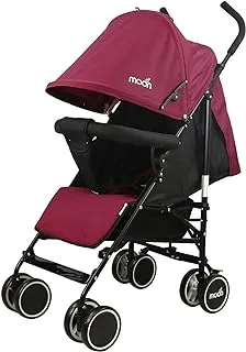 MOON Neo Plus Light Weight Travel Stroller/Pushchair for Baby/Kids/Toddler from 0 Months+(Upto 18 kg) |Umbrella Fold | Multi Position Reclining Seat | Storage Basket | Shoulder Strap -Dark Red