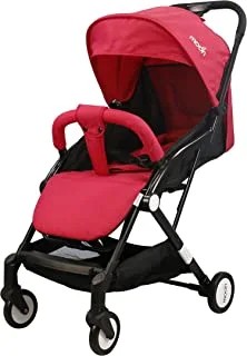 MOON Travel-Lite Stroller/Compact fold (suitable for Air travel) Stroller/Pram/Push Chair suitable for newborn/infant/babies/kids (From birth to 3 Years(0-18kg)-Fire Red, 1.0 Piece