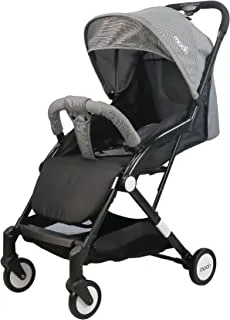 MOON Travel-Lite Stroller/Compact fold/Travel Cabin (suitable for Air travel) Stroller/Pram/Push Chair suitable for newborn/infant/babies/kids (From birth to 3 Years)(0-18kg)- Black + Grey dots