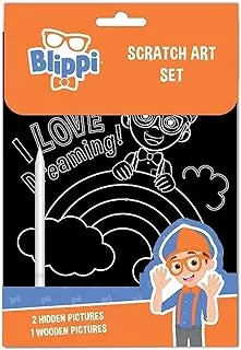 BLIPPI Scratch Art Set For Kids
