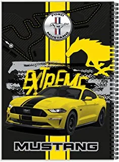 MUSTANG A4 Spiral Notebook,With Gold Foil or UV glitter, 100 Sheets
