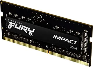 Kingston FURY Impact 16GB 3200MT / s DDR4 CL20 وحدة واحدة لذاكرة الكمبيوتر المحمول | إنتل XMP | ايه ام دي رايزن | التوصيل والتشغيل | استهلاك منخفض للطاقة | KF432S20IB / 16