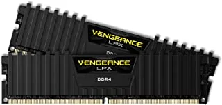 Corsair CMK32GX4M2A2400C16 Vengeance LPX 32GB (2x16GB) DDR4 2400 (PC4-19200) C16 for DDR4 Systems - Black