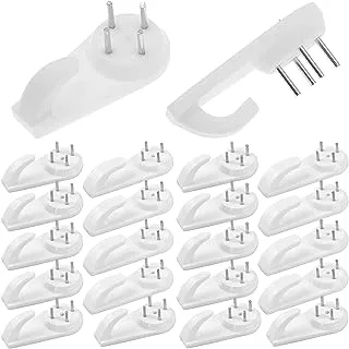 ECVV 48 Pcs Invisible Non-Trace Wall Picture Hook, Durable Hardwall Hanging Hook for Photo Frame Art Painting Hangers, Concrete Wall Hooks Nail Plastic