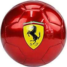 Ferrari Metallic Soccer Ball Size 5 - Training Indoor and Outdoor Ball - Red