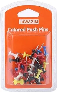Lawazim colored push pins | heads come in an assortment of colors for eye-catching appeal | pins & tacks|school and office supplies | pushpins | thumb tacks