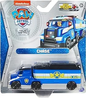 Paw Patrol True Metal Chase Collectible Die-Cast Toy Trucks, Big Truck Pups Series 1:55 Scale, Kids’ Toys for Ages 3 and up, Multicolored