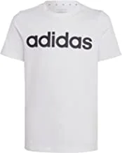 adidas Unisex Kids U LIN TEE WHITE/BLACK IC9969 NOT SPORTS SPECIFIC T-SHIRTS for Unisex T-Shirt