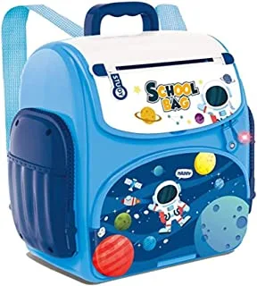 حقيبة مدرسية صندوق نقود موسيقي (لا تشمل البطارية) - أزرق 24-2295987