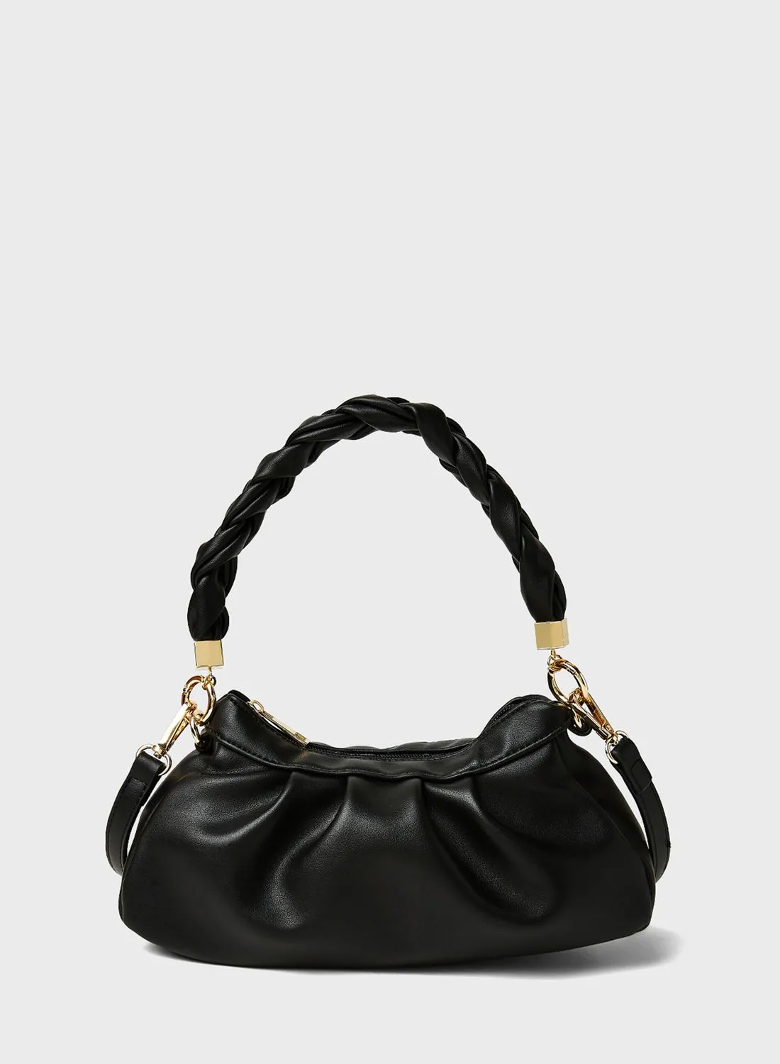 PIECES Faux Leather Crossbody Bag