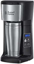 Russell Hobbs Brew And Go Coffee Machine And Mug 22630, 400 Ml - Stainless Steel