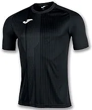 Joma 100945.100 tiger short sleeve t-shirt for men, l, black/grey