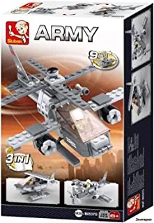 Sluban Army Series - Air Attack Helicopter Building Blocks 144Pcs