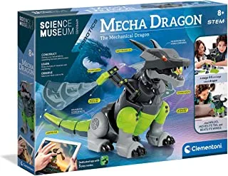 Clementoni Science Museum (Mechanics Laboratory)- Dragon Robot Building Toy- For Age 8 Years+ Years Old