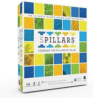5 Pillars Conquer The Pillars of Islam Educational Family Board Game (Arabic), for Ages 10+ Years Old