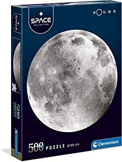 Clementoni Space Collection 500 Pieces, Diameter of Puzzle 50 cm, Children Puzzle from 14 Years