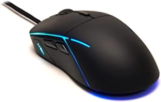 SPYCO Action MO-102, Ergonomic Gaming Mouse with High Performance, PMW 3360 Chipset, 12.000 DPI, Polling Rate 1000Hz, RGB light, Weight 96g, 6 Programmable Buttons, Paracord Thread