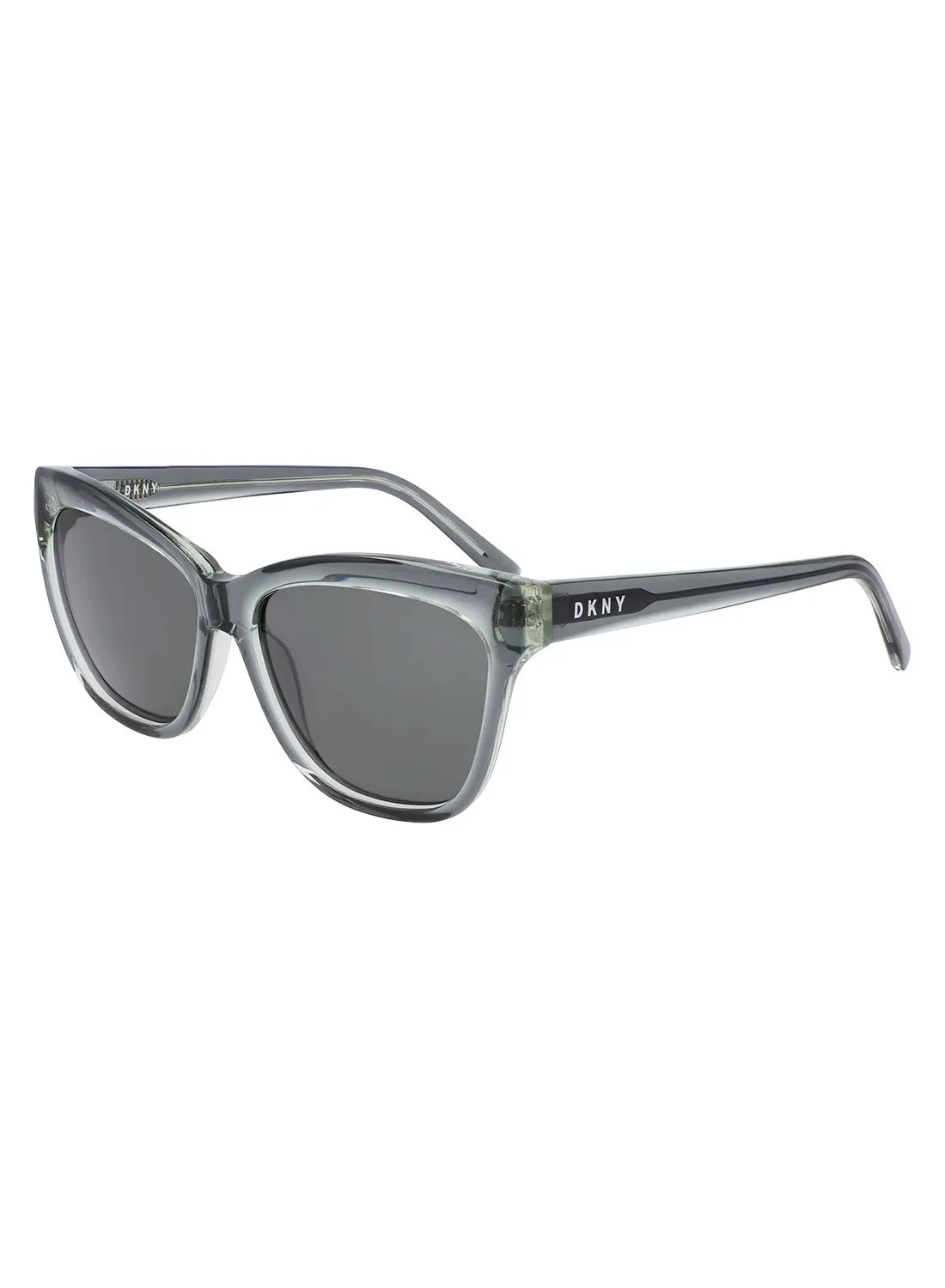DKNY نظارة شمسية أسيتات بإطار عين القطة بحافة كاملة Dk543S 5516 (310) Sage Laminate