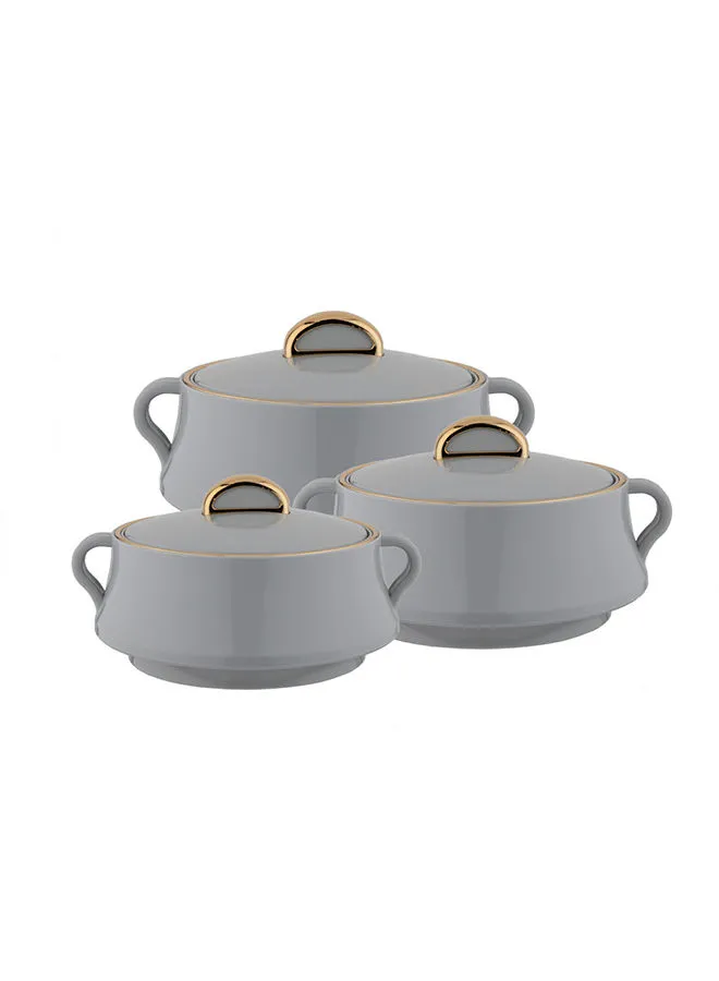 Alsaif Midas
 Hotpot With Two Handles Grey 0.5,1,1.5Liter