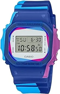 Casio Unisex Watch G-Shock Square Digital Clear Dial Carbon Core Guard structure Resin Band DWE-5600PR-2DR