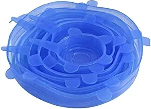 Silicone Stretch Fresh Food Cover Stretch Lids, 6-Pack of Various Sizes