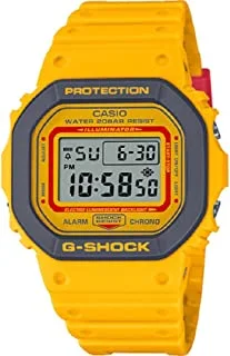 Casio Digital Gray Dial Men's Watch-DW-5610Y-9DR, Yellow