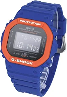 كاسيو جي شوك جي شوك جي شوك 5600 سيريز ساعة رقمية مقاومة للماء أزرق برتقالي أسود DW-5610Sc-2 استيراد عادي